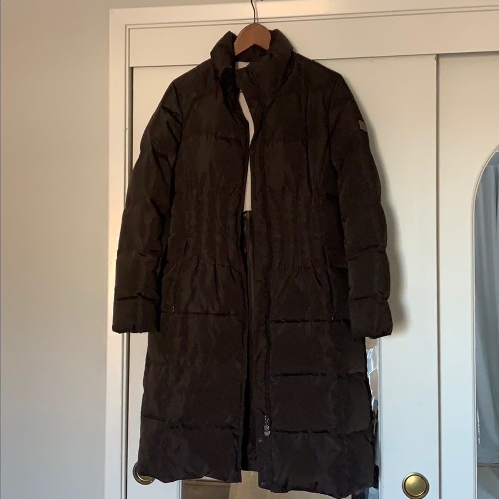 Calvin Klein Chocolate brown coat size small